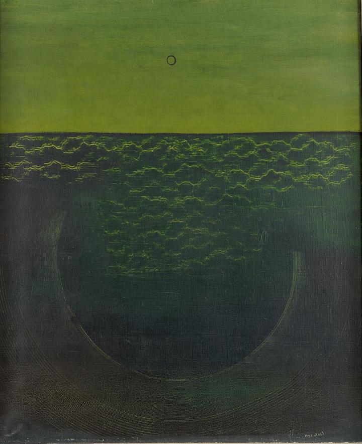 Groen zeegezicht
